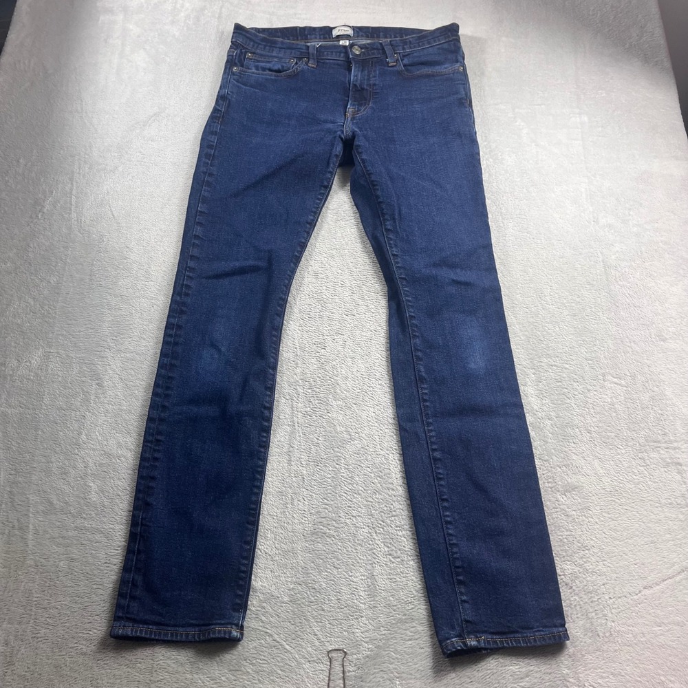 J.Crew 484 Slim Fit Jeans Mens 32x34 Dark Wash Kurabo Japanese Denim Blue
